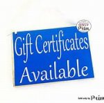 GIFT CERTIFICATE!